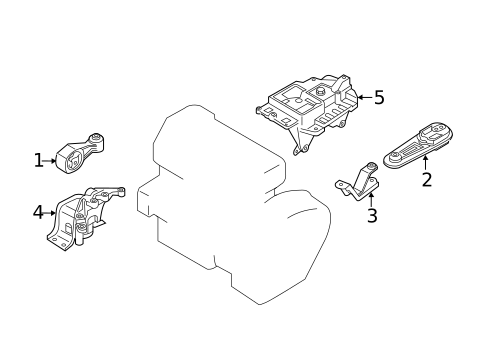 Engine & Trans Mounting for 2016 Nissan Juke #1
