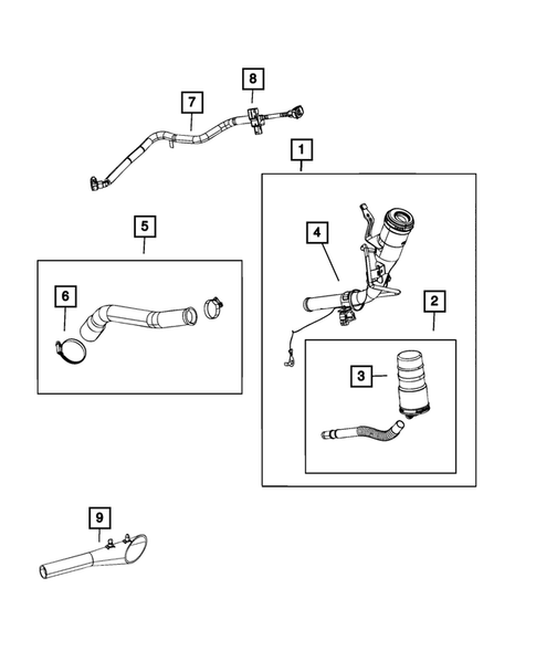 Fuel Tank Filler Tube for 2020 Ram 1500 #0