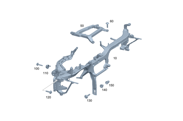 199903001 - Front-End Assembly, Front Panel: Hex. Head Screw W Flange for Mercedes-Benz Image image