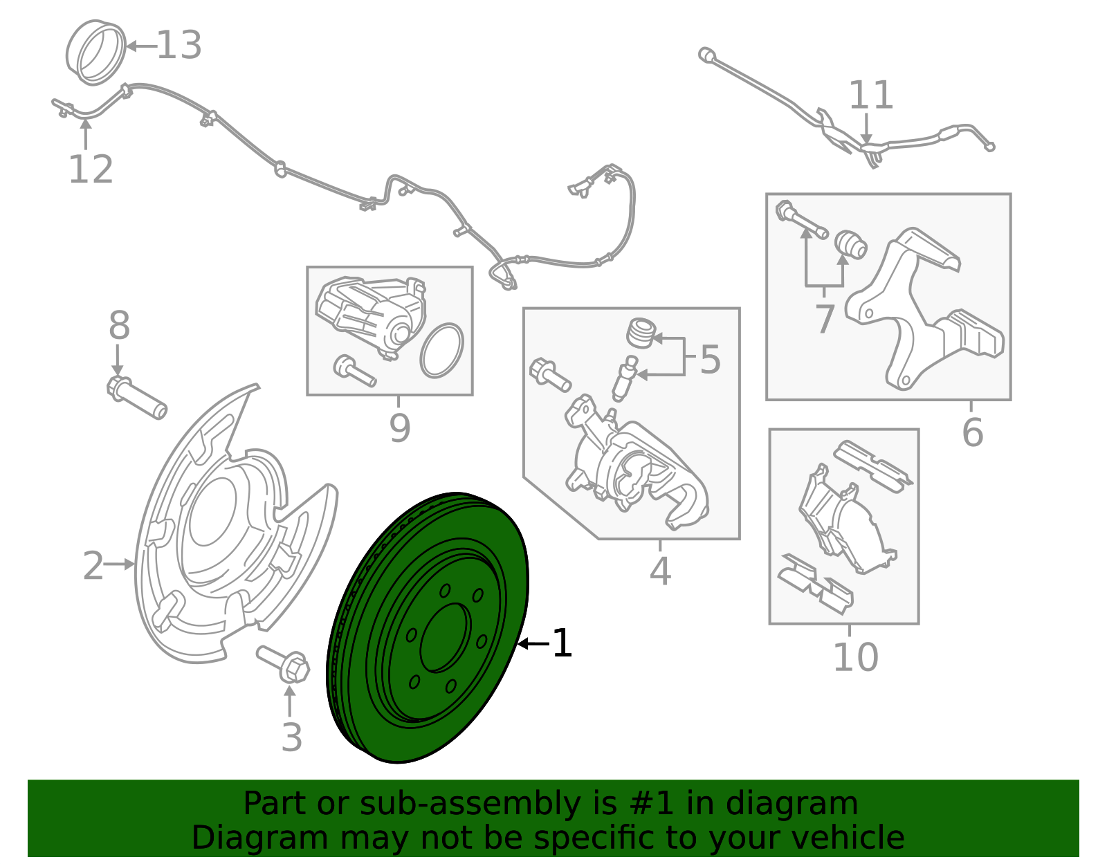 2015-2017 Ford F-150 Rotor Assembly Brake BRRF-483 | OEM Parts Online