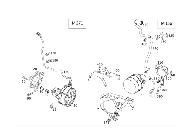 2710181300 - Exhaust System: Purge Line for Mercedes-Benz Image image