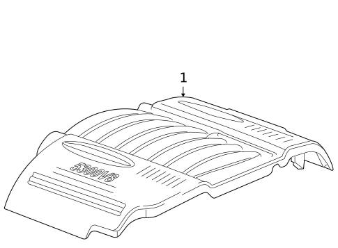 Engine Appearance Cover for 2008 Chevrolet Impala #0