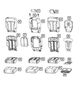 7HZ20XU5AE - : Rear Seat Back Cover, Right for Mopar Image