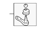 48564W020P - Steering: Outer Tie Rod for Mitsubishi Image