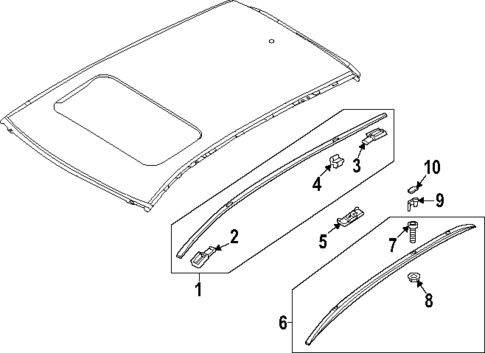 Exterior Trim - Roof for 2022 Mazda CX-30 #1