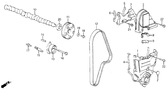 Camshaft - Timing Belt for 1988 Honda Civic #0