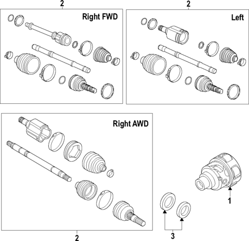 Differential for 2025 GMC Acadia #0