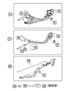 68090383AB - Fuel and Accelerator Pedal: Ground Strap for Ram: 1500, 1500 Classic, 2500, 3500 Image