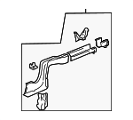 20835768 - Body: Rear Rail Assembly for Cadillac: CTS Image