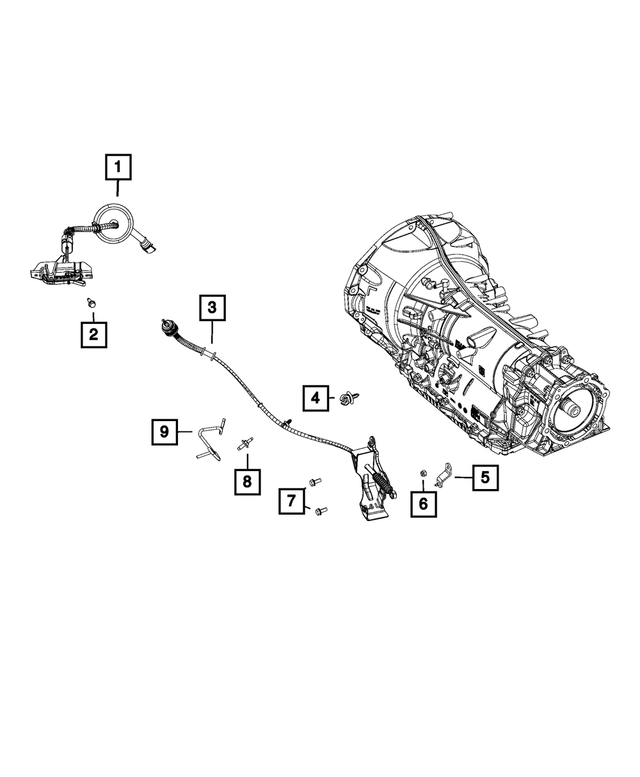 « 68507311AA – Transmission : Commande De Sélection De Rapport Cable pour Mopar Image »