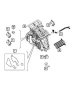 68212082AA - Electrical: A/c Actuator Lever for Mopar Image