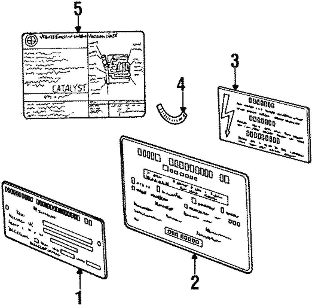 Emission Label - BMW (71-21-1-437-754)