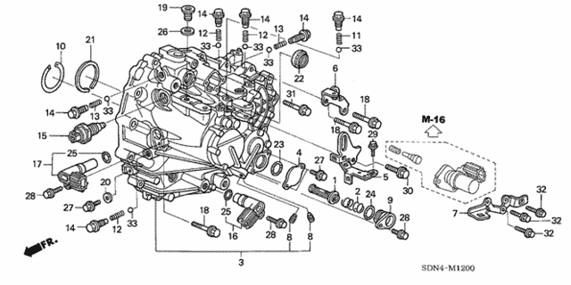 MT Transmission Case (V6) for 2004 Honda Accord #0