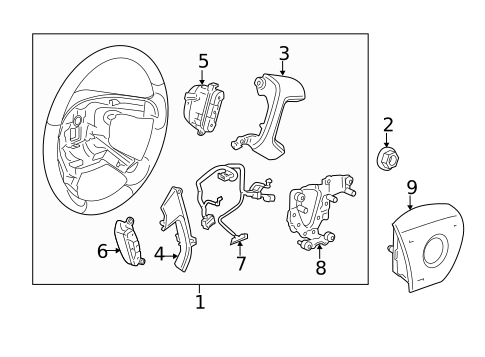Air Bag Components for 2011 Chevrolet Silverado 3500 HD #1