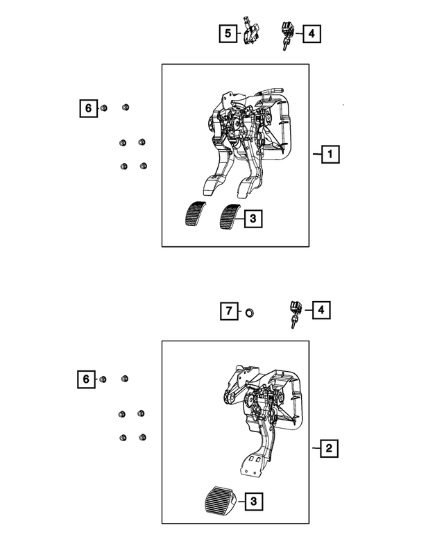 4581573AD - Brakes: Pedal for Mopar Image image