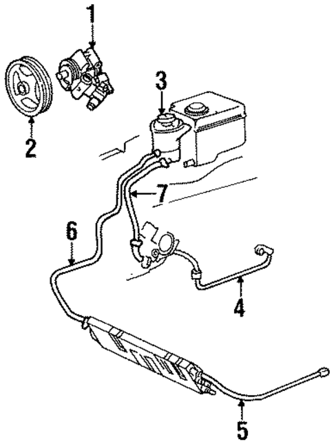 Pump & Hoses for 1996 Lincoln Continental #0