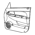 1JY021KAAB - Body: Door Trim Panel for Jeep: Liberty Image