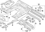 PC3Z2610608B - Body: Floor Crossmember for Ford: F-250 Super Duty, F-350 Super Duty, F-450 Super Duty Image