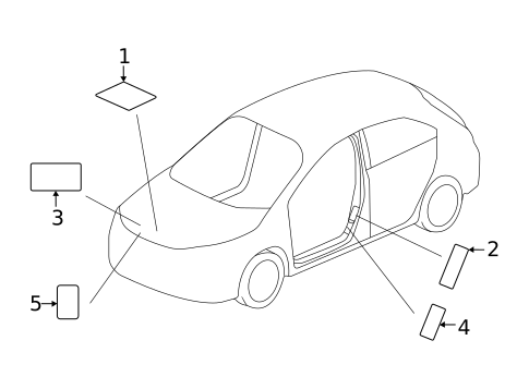 Information Labels for 2025 Honda Civic #0