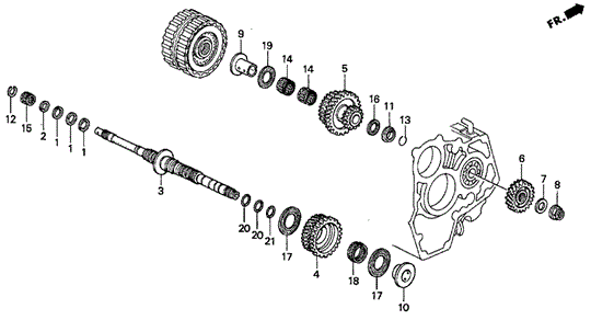 AT Mainshaft (1) for 1997 Acura CL #0