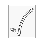 7507748010 - Body: Wheel Opening Molding for Lexus: RX350L, RX450hL Image