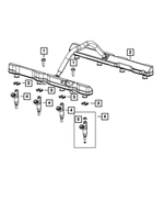 6509377AA - Fuel and Accelerator Pedal: Hex Flange Head Bolt for Mopar Image