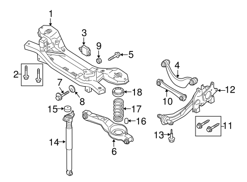Rear Suspension for 2010 Mazda 3 | OEM Parts Online