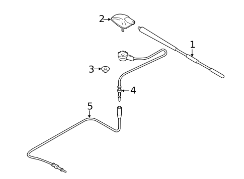 Antenna & Radio for 2011 Mazda 2 #0