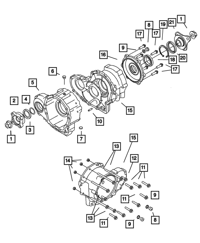 5143657AA - Transfer Case Model MS140: Torx Bolt for Mopar Image