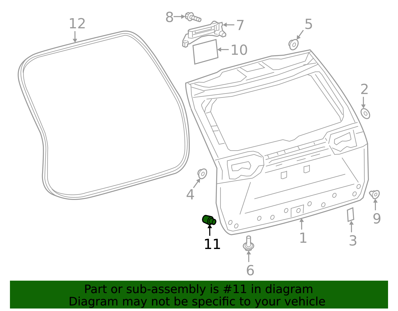 2019-2025 Toyota Lift-Gate Stop Bumper 69478-42010 | Toyota Parts Center
