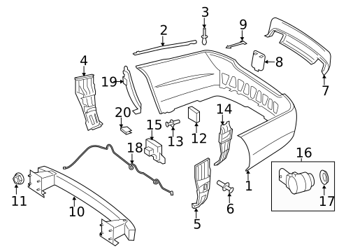 Bumper & Components - Rear for 2011 Mercedes-Benz S65 AMG #2