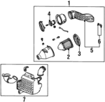 XF3Z9600AA - Engine: Air Cleaner Assembly for Lincoln: Continental Image