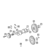 5142979AA - 3.2L Gas; Engine: Crankshaft Damper for Chrysler: Crossfire Image