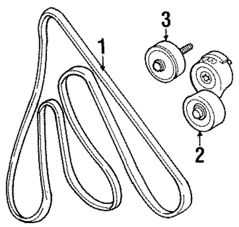 Belts & Pulleys for 2001 Ford Windstar #0