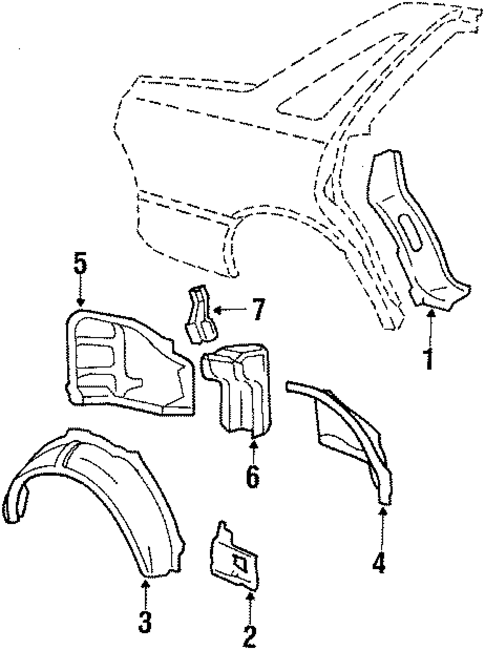 Inner Components for 1986 Ford Tempo #0