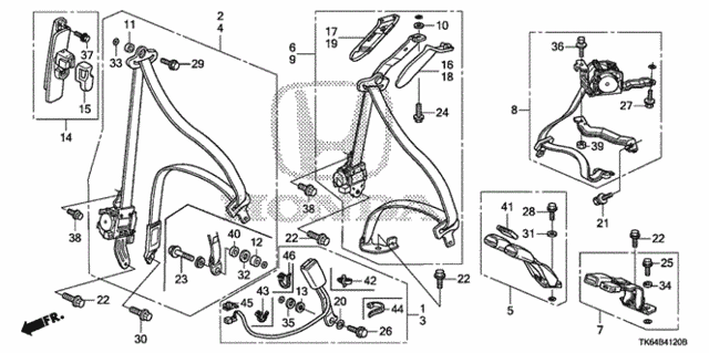 Seat Belts for 2012 Honda Fit #0