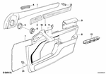 51418127861 - Vehicle Trim: Door Linig Top Front Left for BMW: 735i, 735iL, 740i, 740iL, 750iL Image image