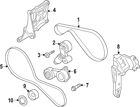 Belts & Pulleys for 2024 Porsche Cayenne #0