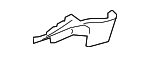 MR595765YA - Body: Inner Shield for Mitsubishi Image