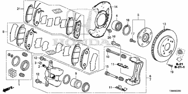 Front Brake (1) for 2017 Honda Accord #0