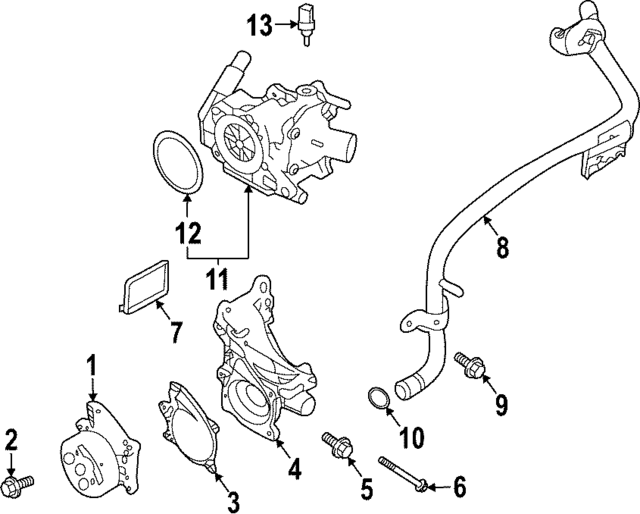 212505NA4A - Cooling System: Water Valve for INFINITI: QX50, QX55, QX60 Image