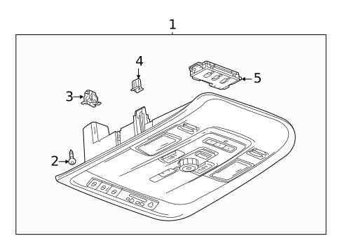 Overhead Console for 2021 Chevrolet Suburban #1