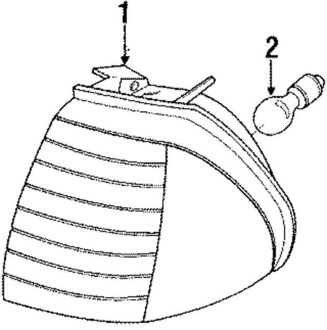 F23Z13200A - Electrical: Park Lamp for Ford: Tempo | Mercury: Topaz Image