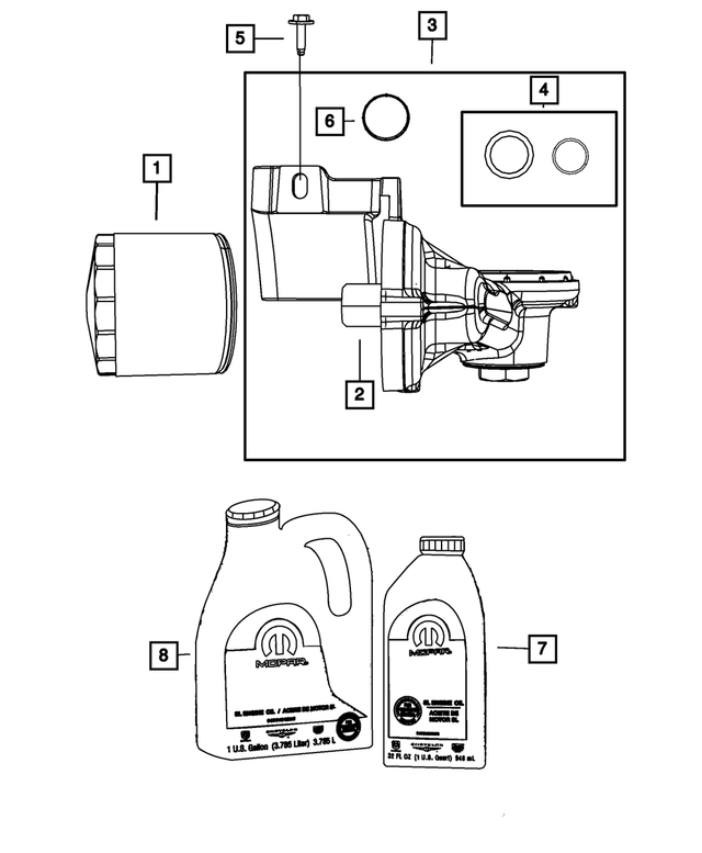 50035052AA - : 10w30 Engine Oil for Mopar Image