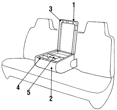 Center Console for 1996 Dodge Ram 1500 #0