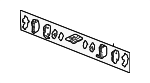 43022S0XA02 - : Brake Pads Rear for Honda: Odyssey Image