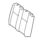 44795067049K45 - Body: Seat Back Cover for Mercedes-Benz Image