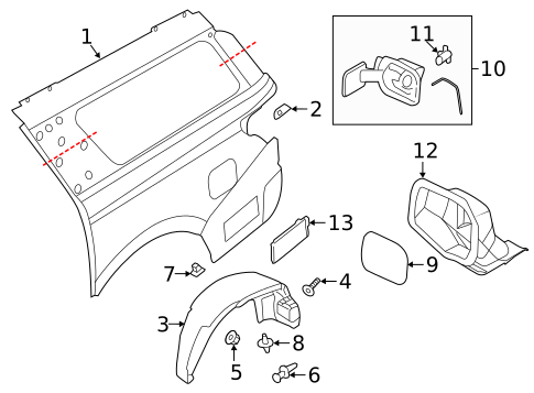 Quarter Panel & Components for 2023 Ford Expedition #0