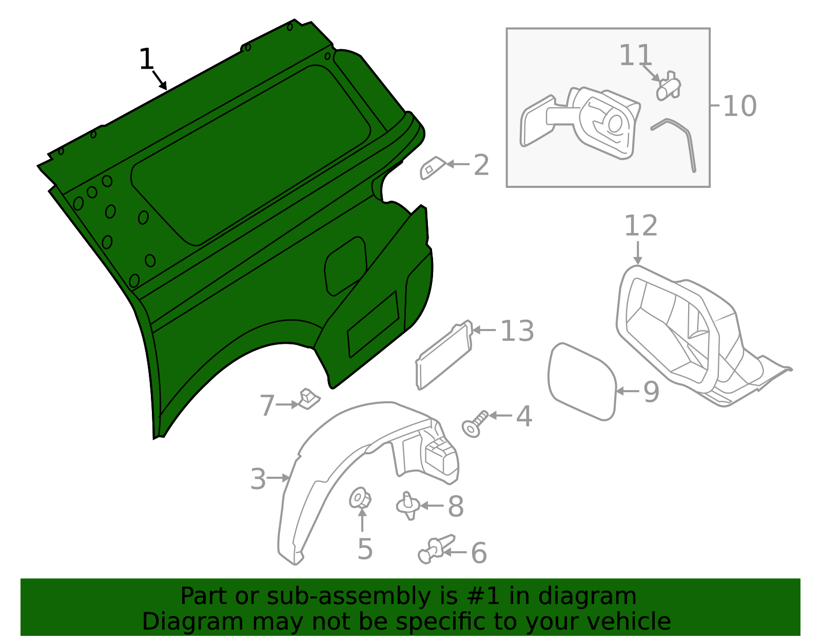 JL1Z-7827846-A - Quarter Panel 2018-2024 Ford Expedition | Ford