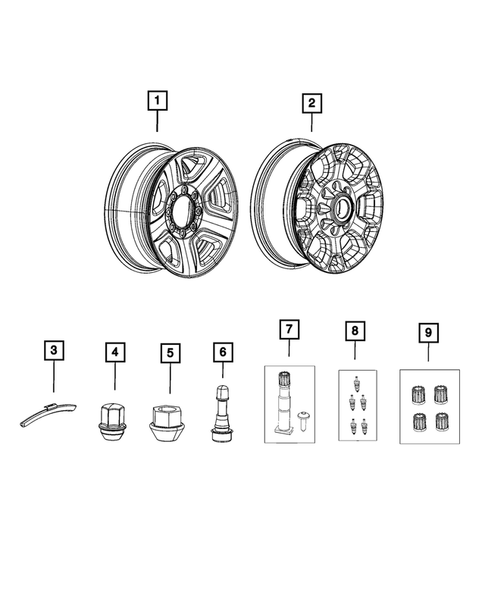 Wheels, Tires and Hardware for 2022 Ram 3500 #2